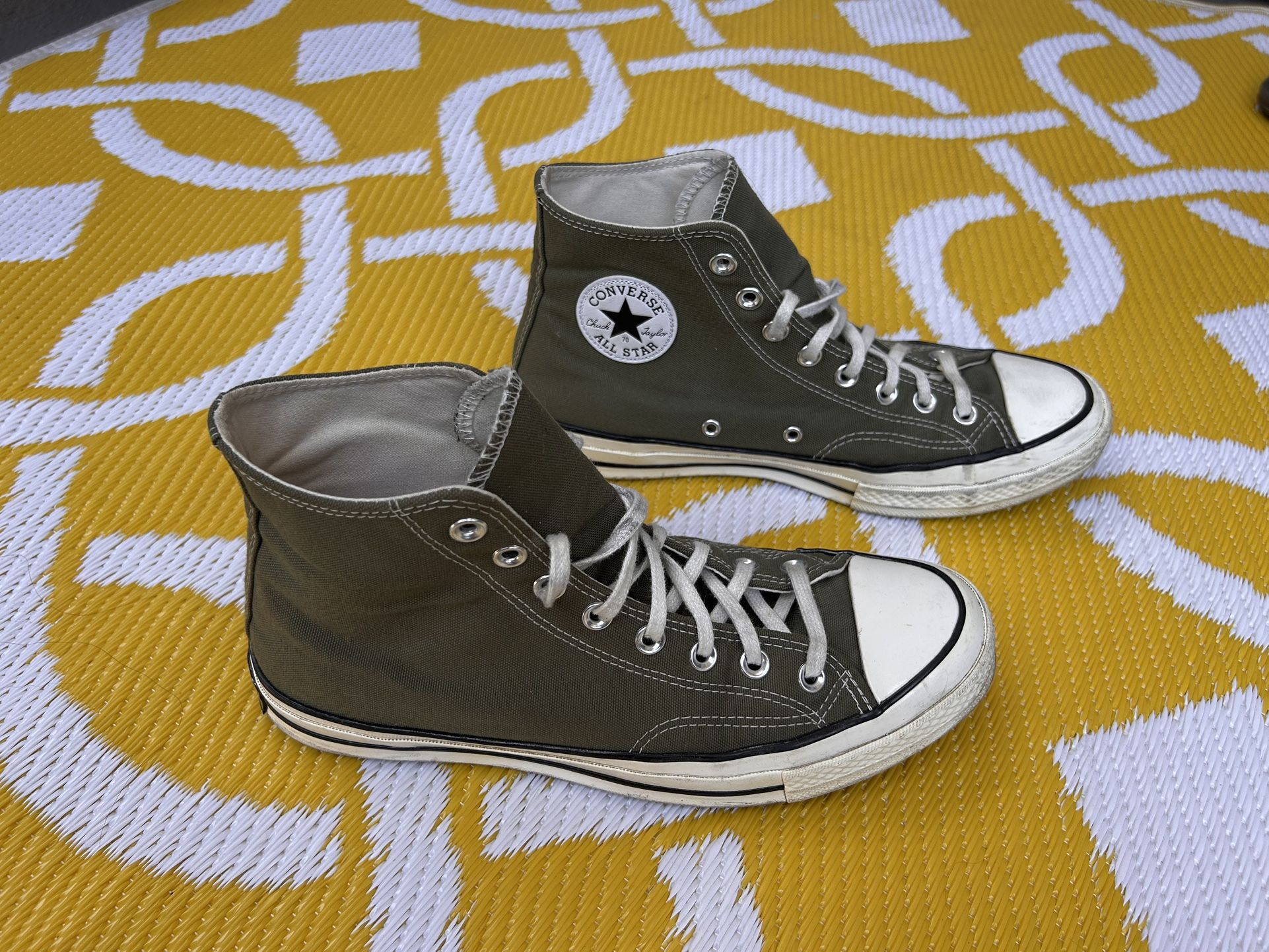 Converse Chuck 70 Hi Canvas Shoes - Green Envy