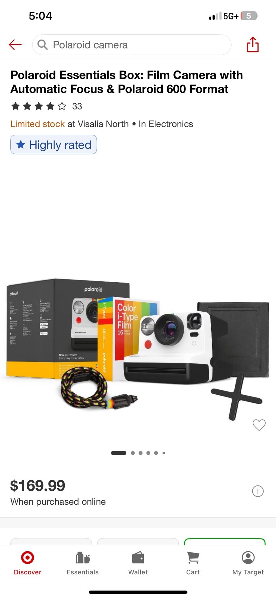 Brand new Polaroid camera