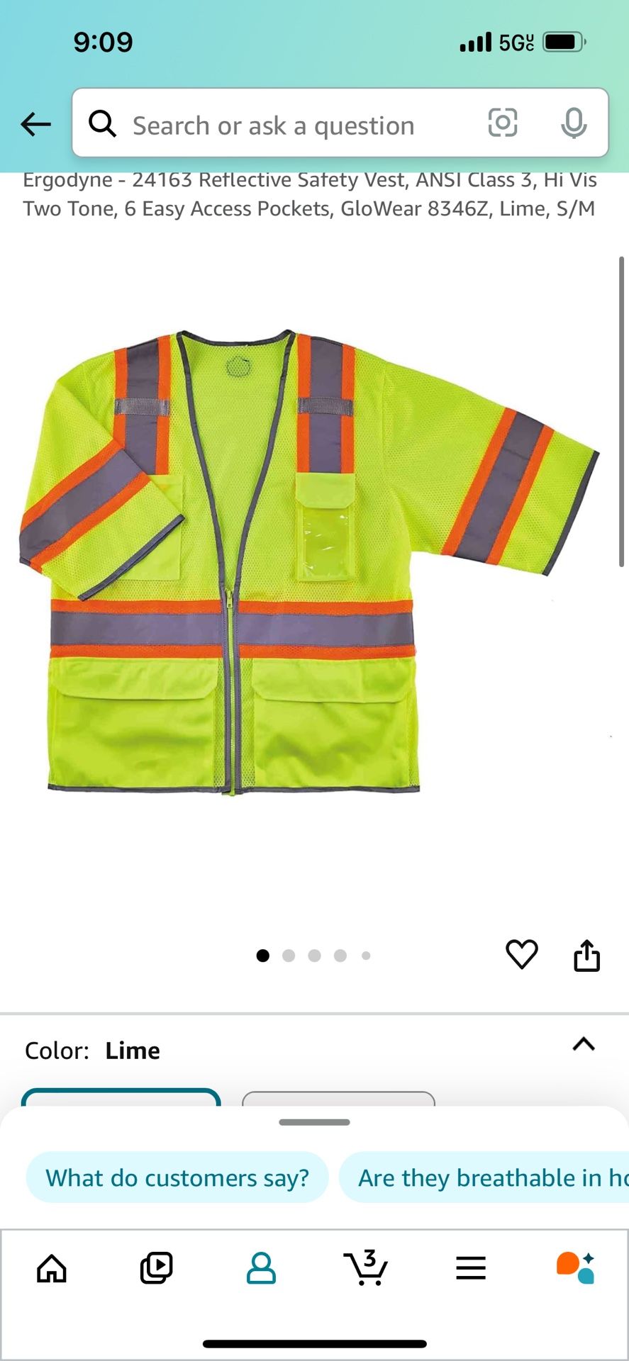 Reflective Vest med / Large 