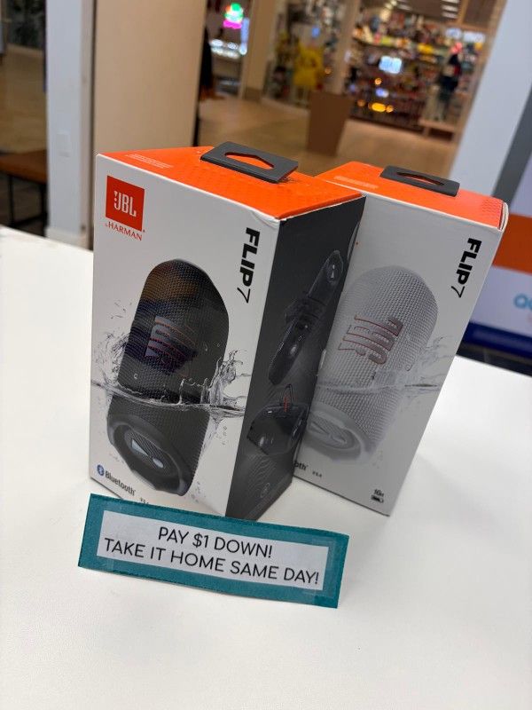 JBL Flip 7 Bluetooth Speaker New - Pay $1 DOWN AVAILABLE - NO CREDIT NEEDED
