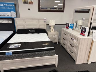 4PC White Bedroom Set