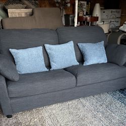 IKEA MODERN DARK GRAY SOFA 