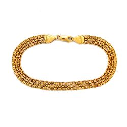 14k Gold Flat Link Bracelet