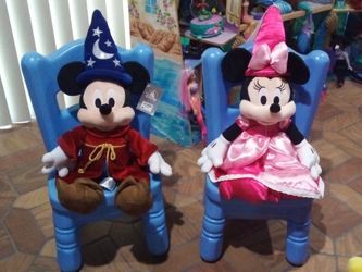MICKEY & MINNIE ONLY $20 FOR BOTH. LIKE NEW!