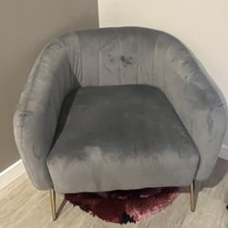 Velvet Chair For Desk/Vanity 