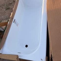 60x30 steel bathtub LH