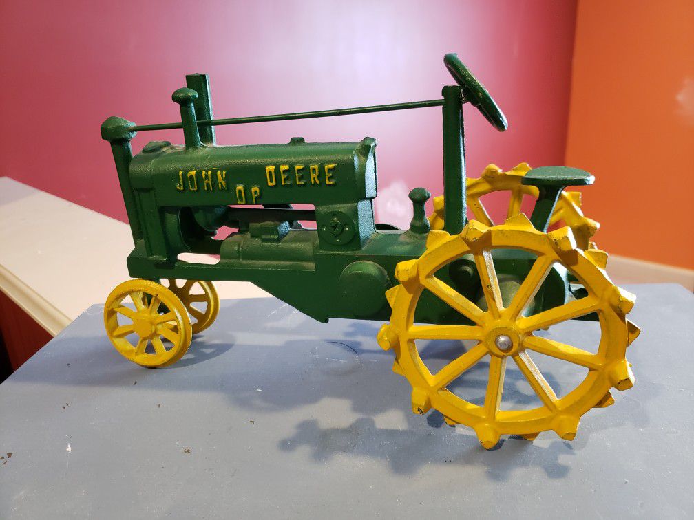 John Deere 0P die casting steel tractor toy