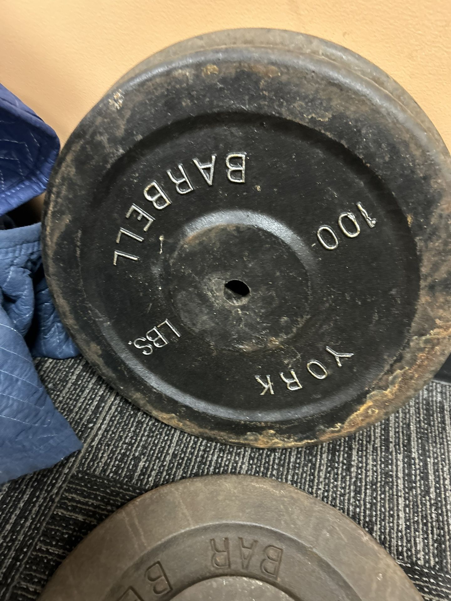 100s York Barbells Standard Plates