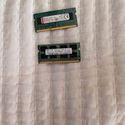 Various RAM sticks 