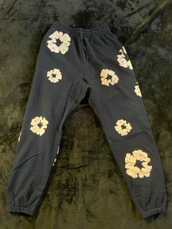 Denim tear navy blue sweatpants