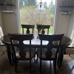 High-end solid wood dining set (Hooker Furniture) – originally $4K+