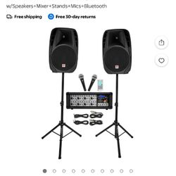 Rockville Speakers N Amp DJ  System 