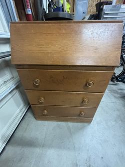 Drop Front Secretary Desk Shabby Chic