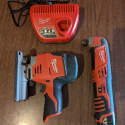 M12 Jigsaw And Multi-Tool And Charger