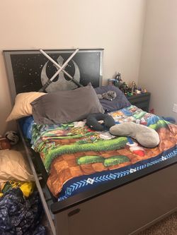 Full Star Wars bed frame (frame and night stand for sale only)