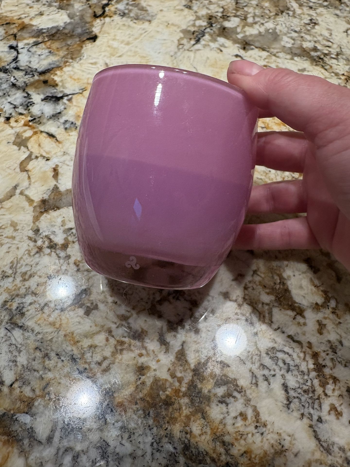 Glassybaby BFF pink candle holder