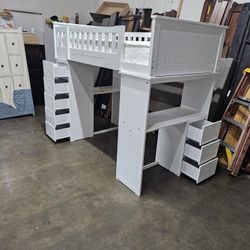 Twin Loft Bed And Mattress 