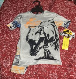 Boys Sz 6 Jurrasic park Pajama Set $7 New 