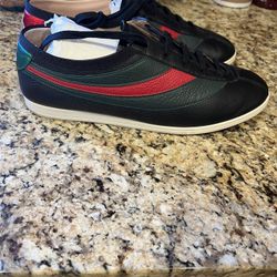 Gucci Black Mens Falacer Ace Size 8.5 Men 