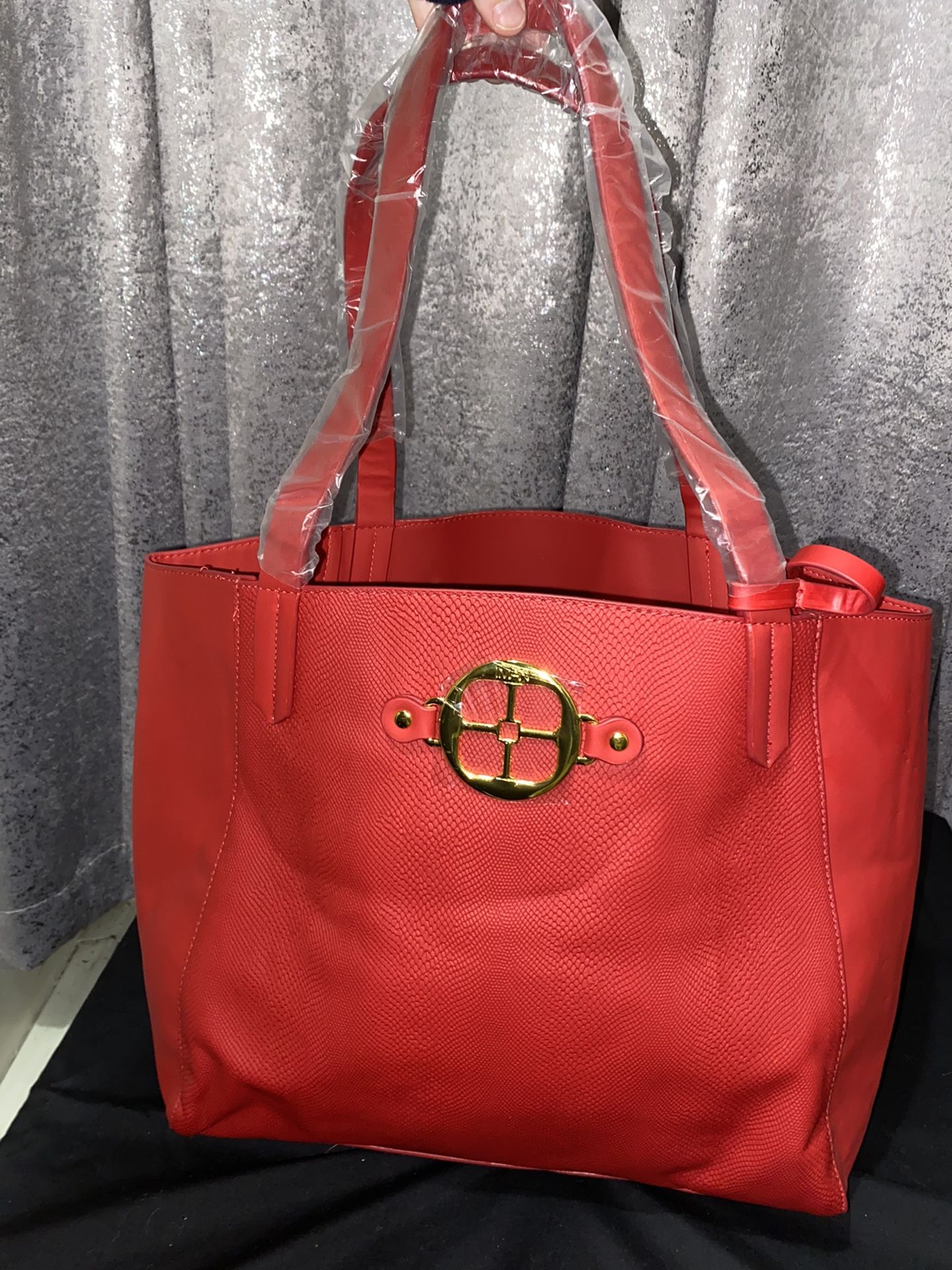 Red & Gold Iman Tote