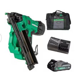 Metabo HPT MultiVolt 2-1/2-in 15 -Gauge Cordless Angled Finish Nailer (Battery Included and Charger Included)