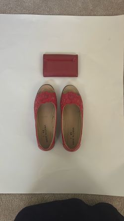 Red Shoes with Red Wallet 