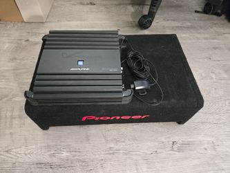 Alpine 500w amp & Pioneer 10" shallow subwoofer
