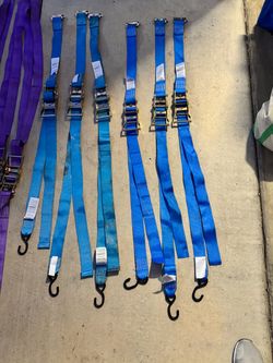Etract ratchet straps with J-Hook on end