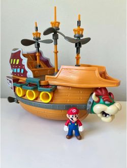 Super Mario Deluxe Bowser's Airship Playset JAKKS Pacific