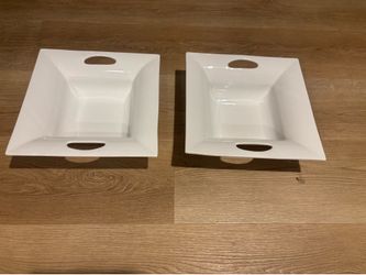GF Faiancas Neto & Gomes Portugal Large White Serving Bowls