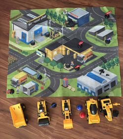 Construction Vehicles/ Road Map