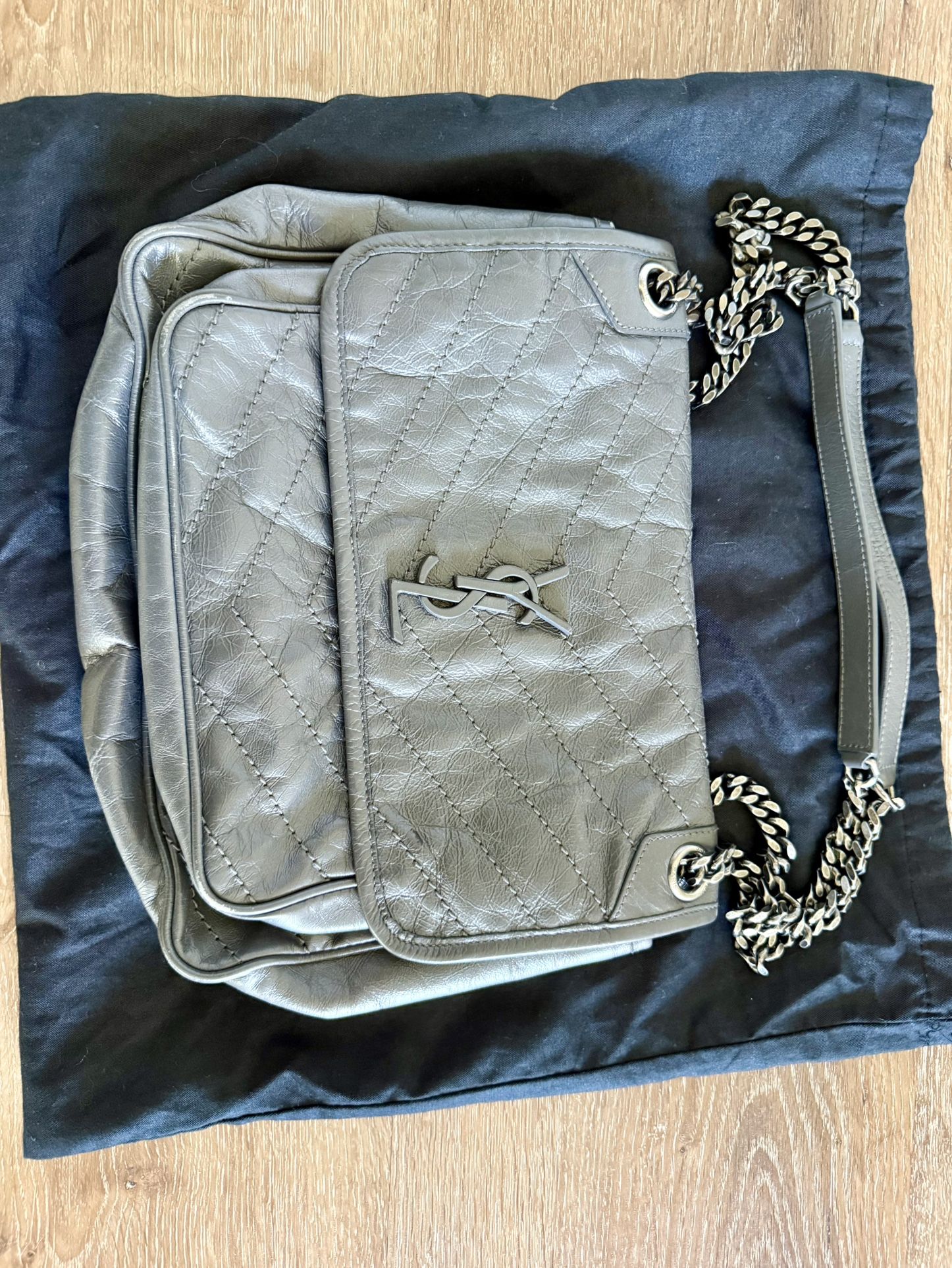 Saint Laurent Medium Niki Leather Shoulder Bag’s