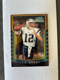 2000 bowman chrome Tom Brady rookie