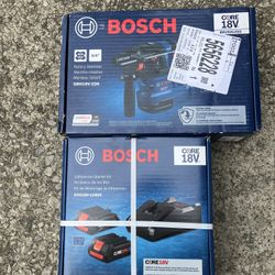 Bosch 18 V 3/4” Rotary Hammer With Two Batteries And A Charger