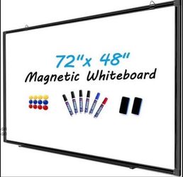 Qprobd 72"x48" Whiteboard with Black Frame