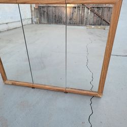 Medicine Cabinet Tri View Mirror 