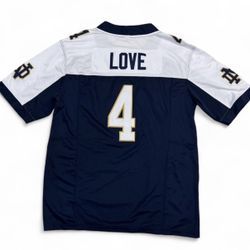 Authentic-style Notre Dame Fighting Irish football jersey in the classic navy
