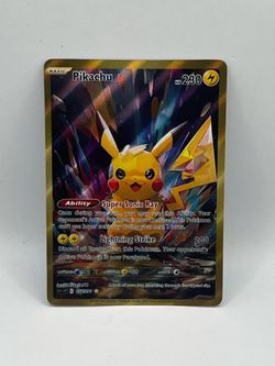 Non TCG Pokemon Pikachu Fan Art Card