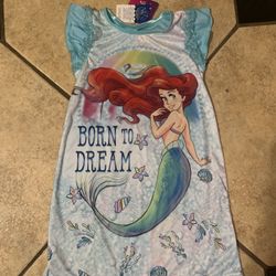 Disney Little Mermaid Brand New Girls Size 6 Sleeper dress $12 