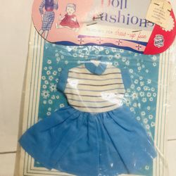 Vintage 1960’s New Stock Skipper Scooter Dress Outfit and Accessories  Made in Hong Kong New on Original Card Stock  Will Fit any Regular Size Barbie 