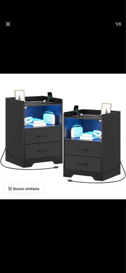Black Night stands table set