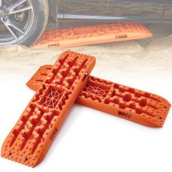 357*10 TON Traction Boards with PP Material, Recovery Boards for Off-road Vehicles/Cars/Pickups/SUVs/RVs, Pair Tire Traction Mats on Snow, Sand, Mud a