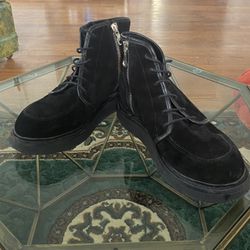 Balmain Paris Size 41 Black Suede Boots