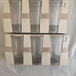 Dessert Glasses New 6 Piece
