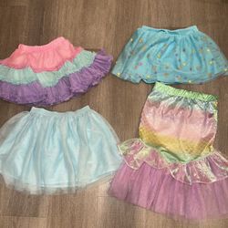 Colorful toddler girl Tutu Skirt Set bundle