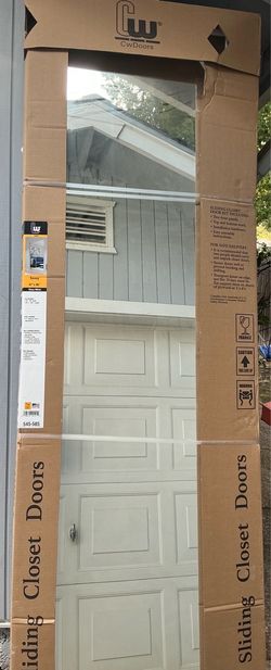 New CwDoors Savoy sliding bi-pass closet door kit with mirrors