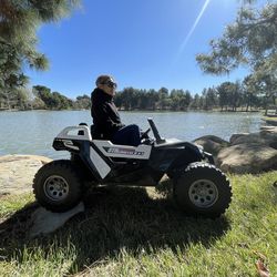 Large utv Clash ride on Ages 1-10 Touch TV rubber tires fully loaded