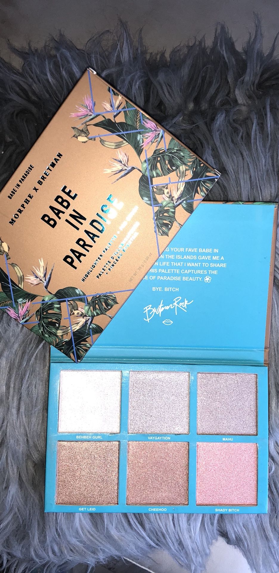 New in box Morphe X Bretman Rock “babe in paradise” highlight palette $20