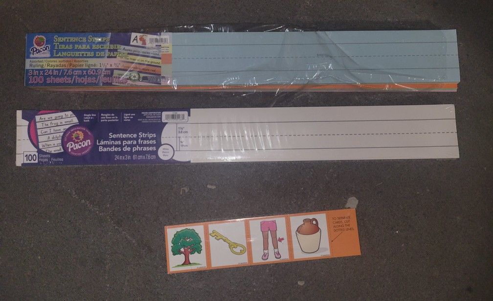Pacon Sentence Strips 2 Sets Of 100 Each