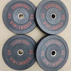55lb $1 A Pound Bumper Weight Plates